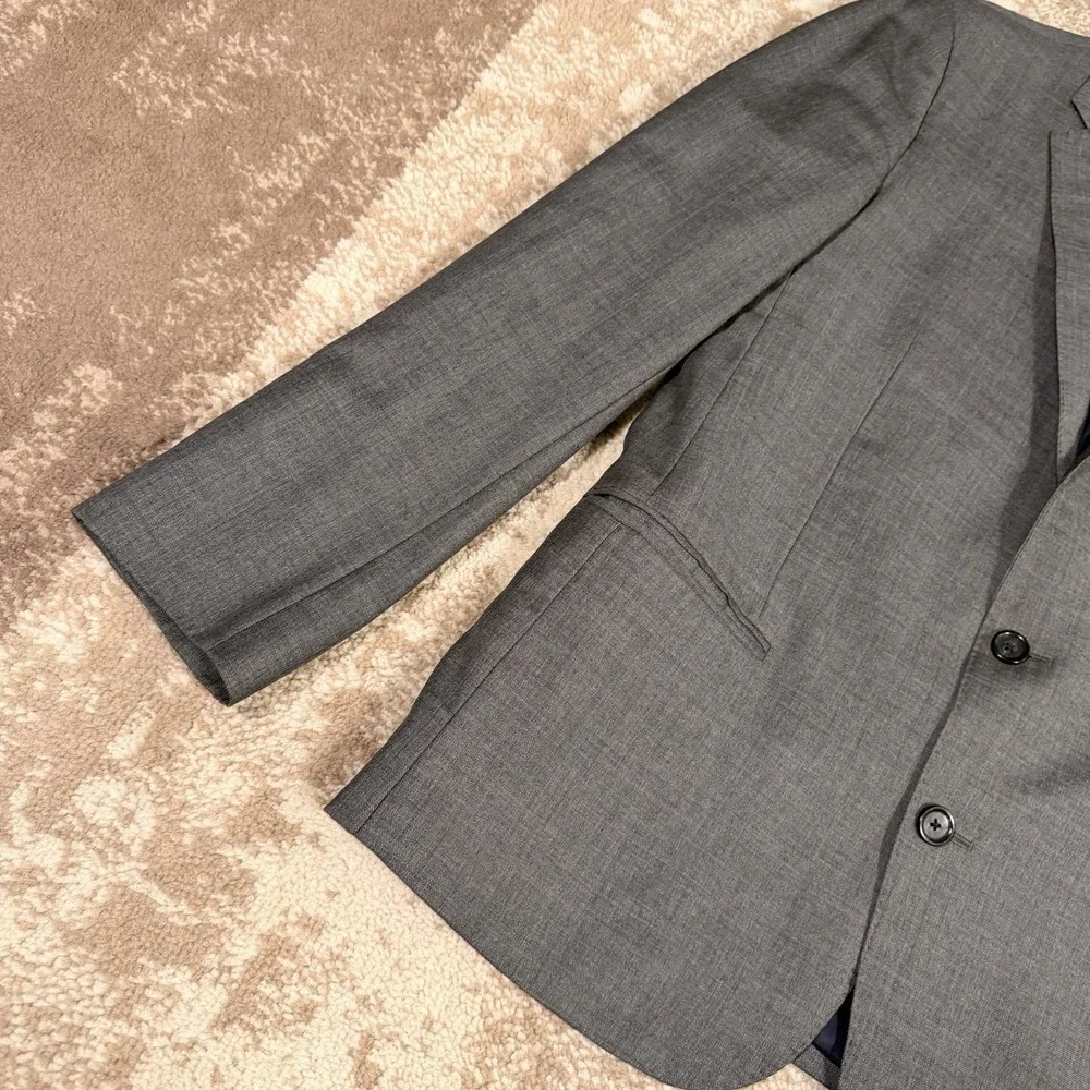 J.Crew Ludlow Jacket Men's 42L Grey Italian Wool Blazer Sport Coat Old Money